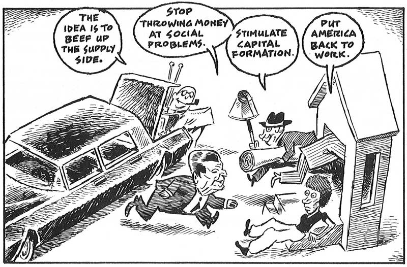 Thorkelson supply-side economics cartoon, frame 2