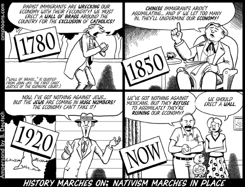 Ampersand cartoon on immigration
