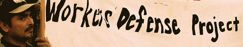 Worker Defense Project banner