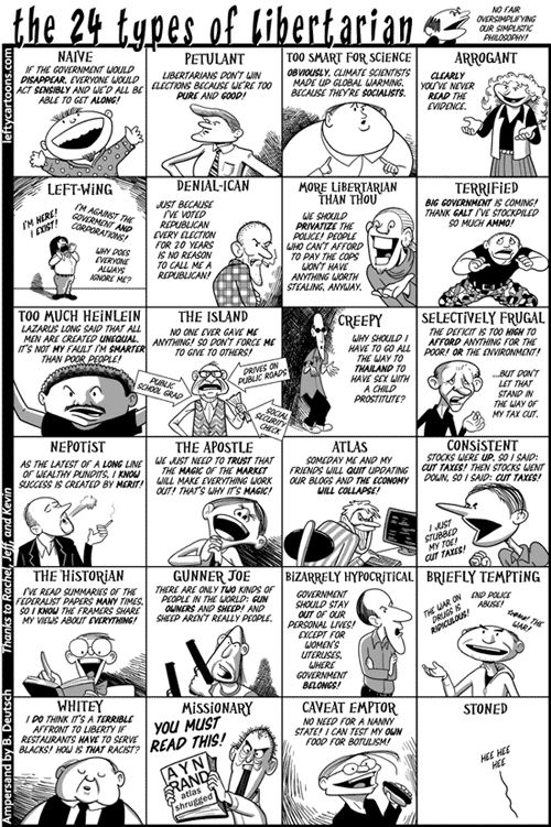 Ampersand cartoon on libertarians