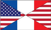 French and U.S. flags