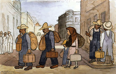 Diego Rivera, Repatriated Mexicans in Torreon, 1931; private collection.