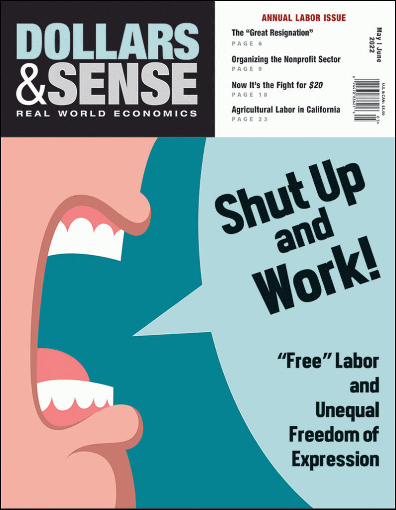 Cover of May/June 2022 issue of Dollars & Sense