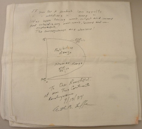 Laffer Curve Napkin