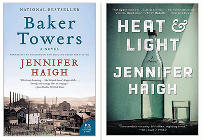 Cover thumbs of Baker Towers and Heat & Light, by Jennifer Haigh