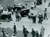 Minneapolis police in confrontation with members of Teamsters Local 574 during the citywide 1934 Minneapolis Teamsters Strike. Credit: Hennepin History Museum collections.